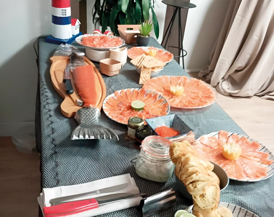 degustacion salmon catering cantabria catering gines